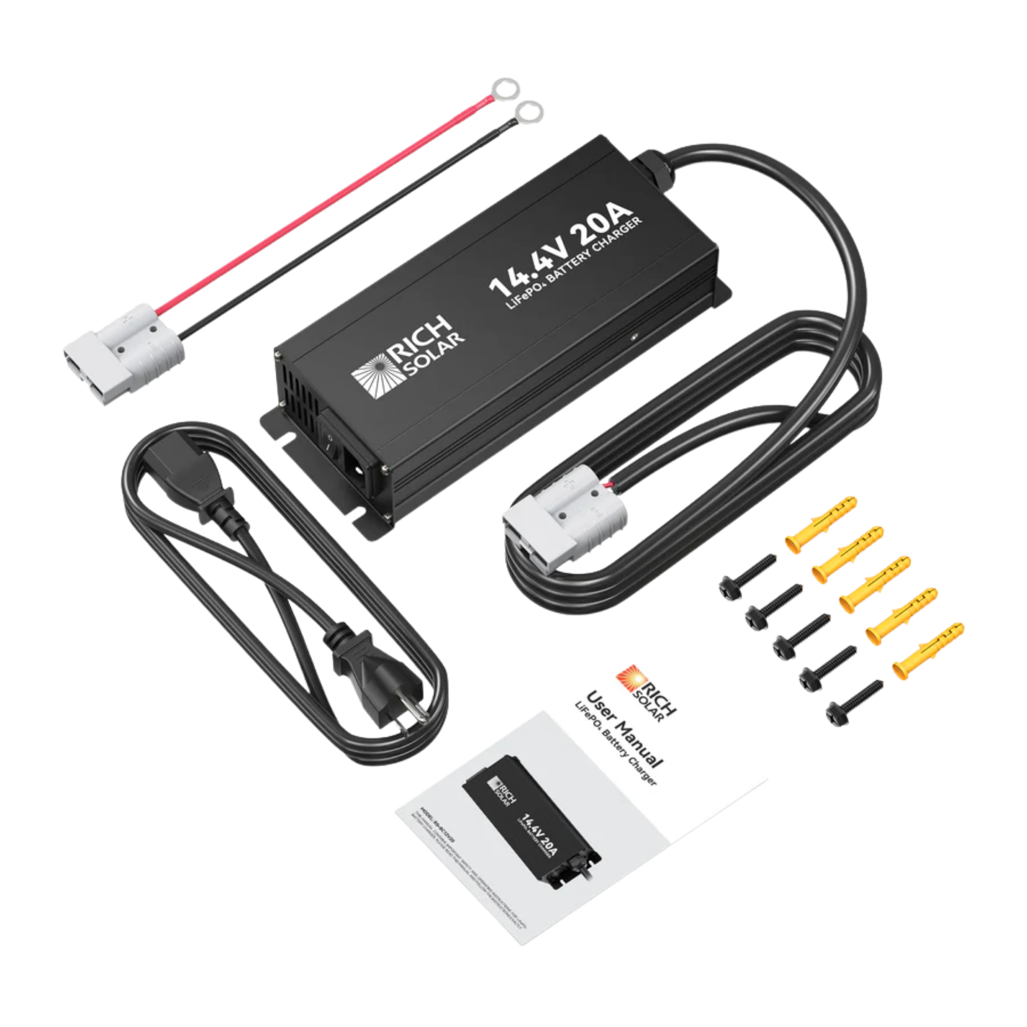 Rich Solar 12V (14.4V) 10A-20A | 100-240VAC | 12V LiFePO4 Battery Chargers