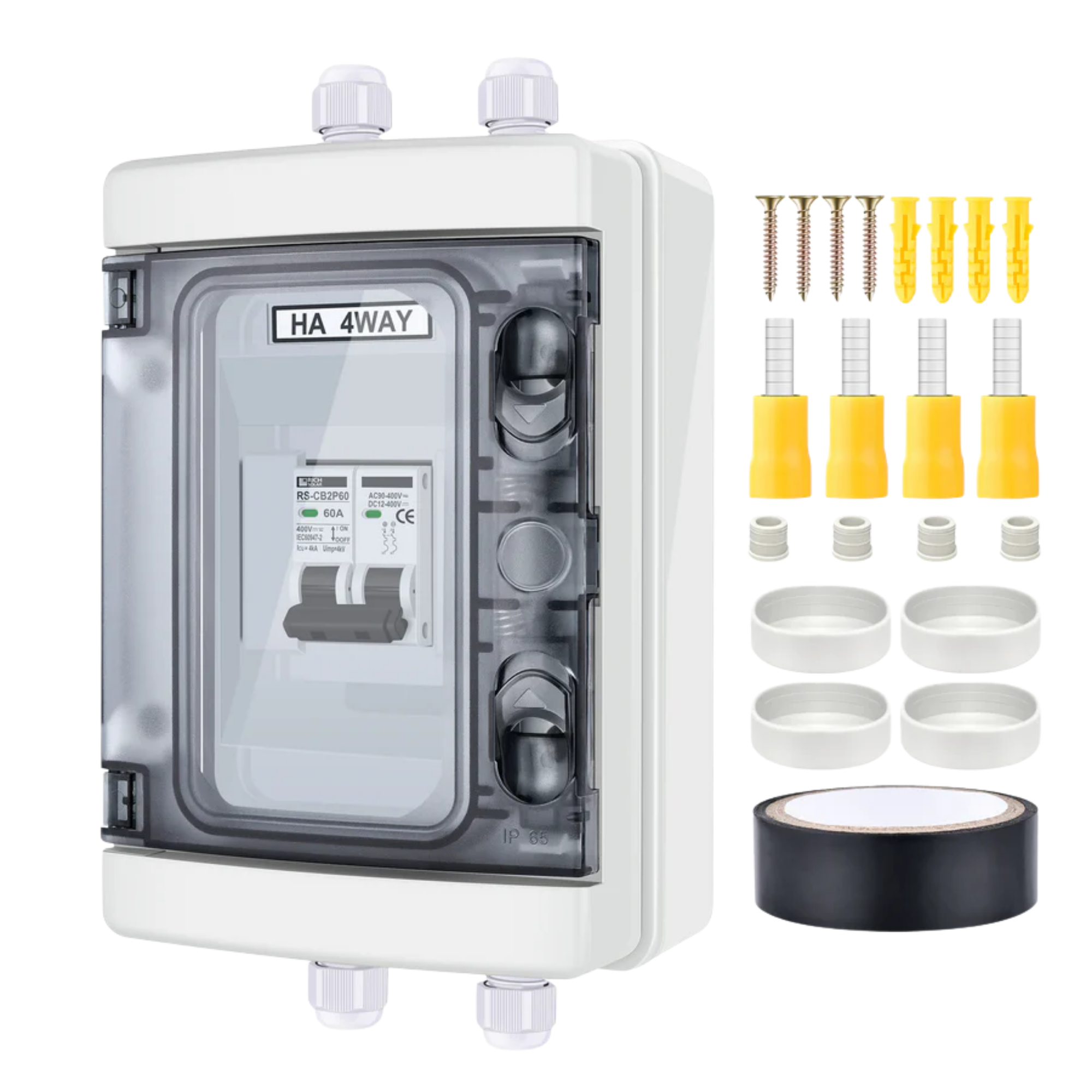 Rich Solar 2 Pole Outdoor Circuit Breaker Box