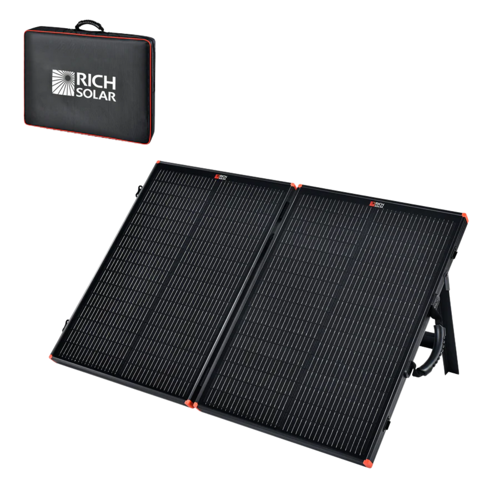 Rich Solar MEGA 12V Portable Solar Panel Briefcase (100W-200W)