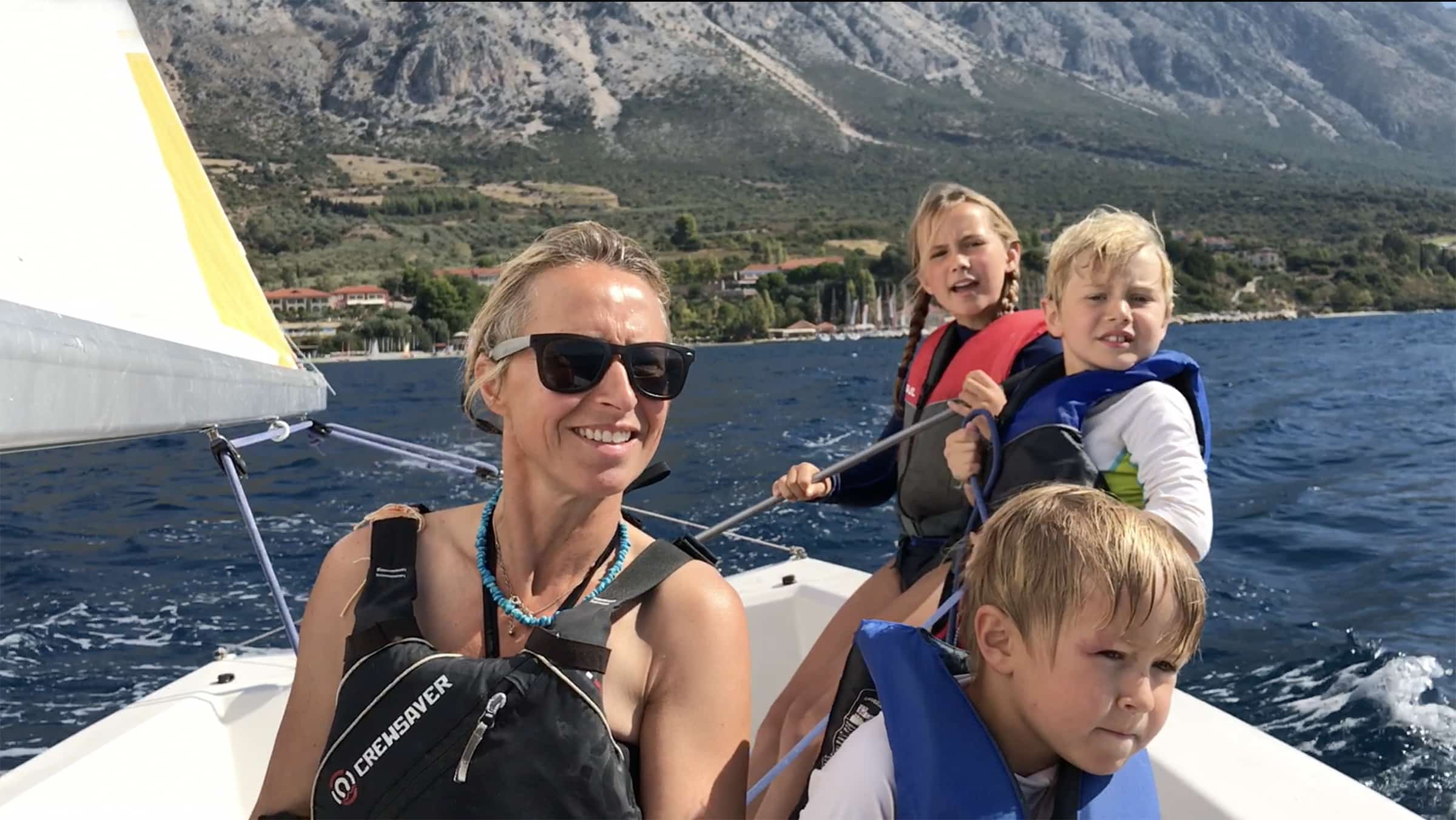 Irenka and Kids from Mothership Adrift Sailing
