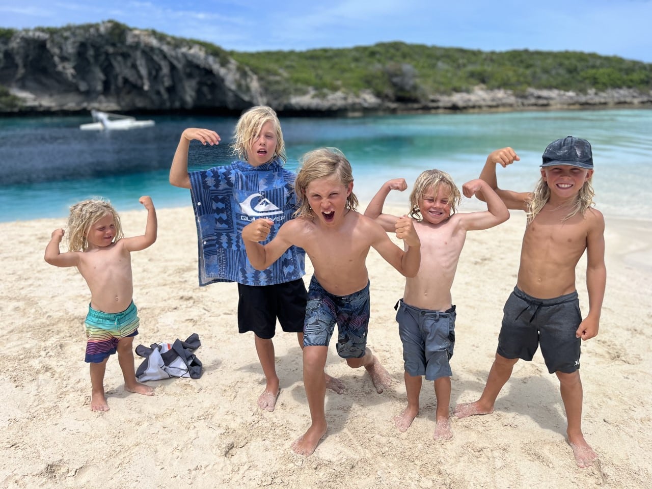 Chasing Zorba Boys on an Island
