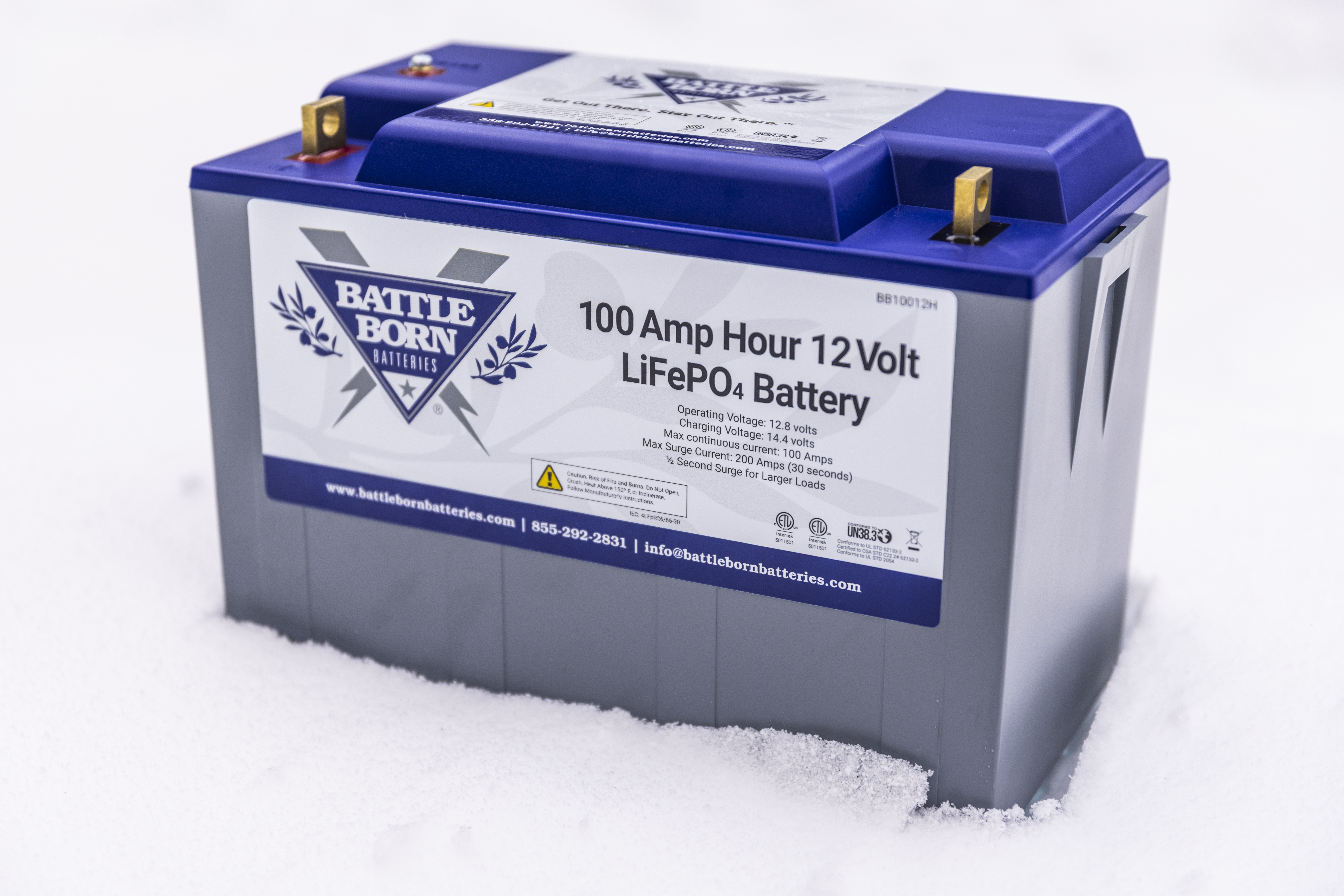 Battle Born Batteries in the Snow