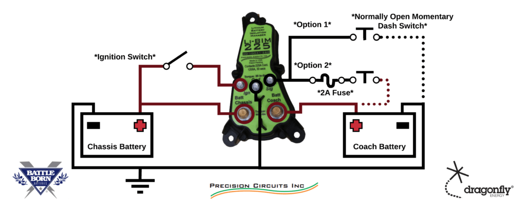 battery isolator setup diagram