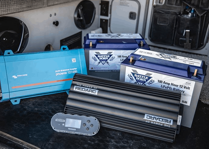 Chad LivingTheVanLife Battle Born Batteries setup