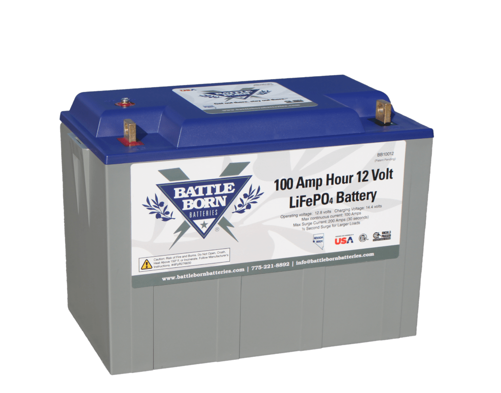 100Ah 12V heated Lithium Battery from Battle Born Batteries