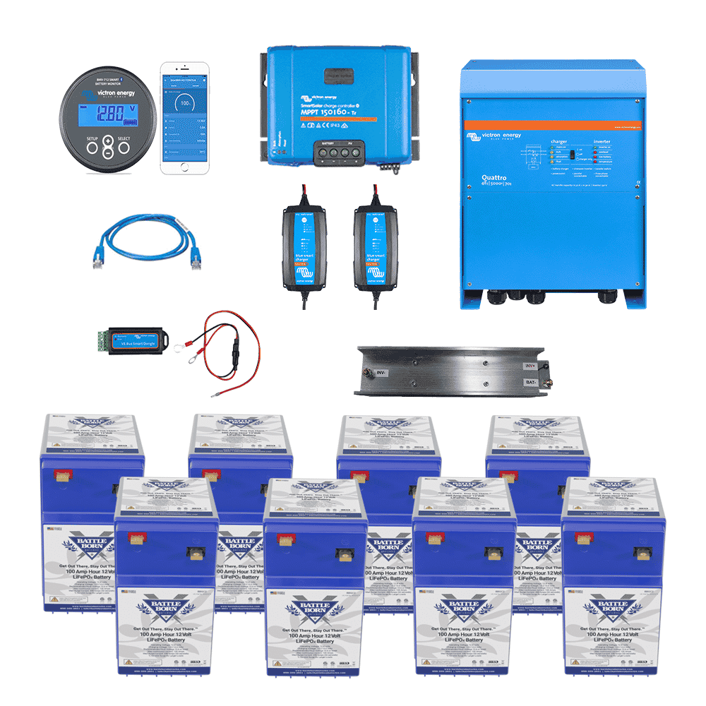 Battle Born Energy Off Grid 48V 200Ah GC2 Kit