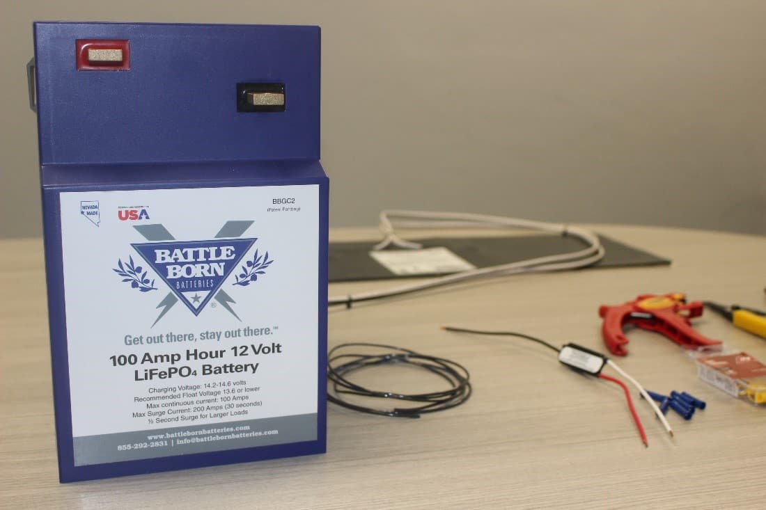 Battle Born Batteries Heat pad set up 1