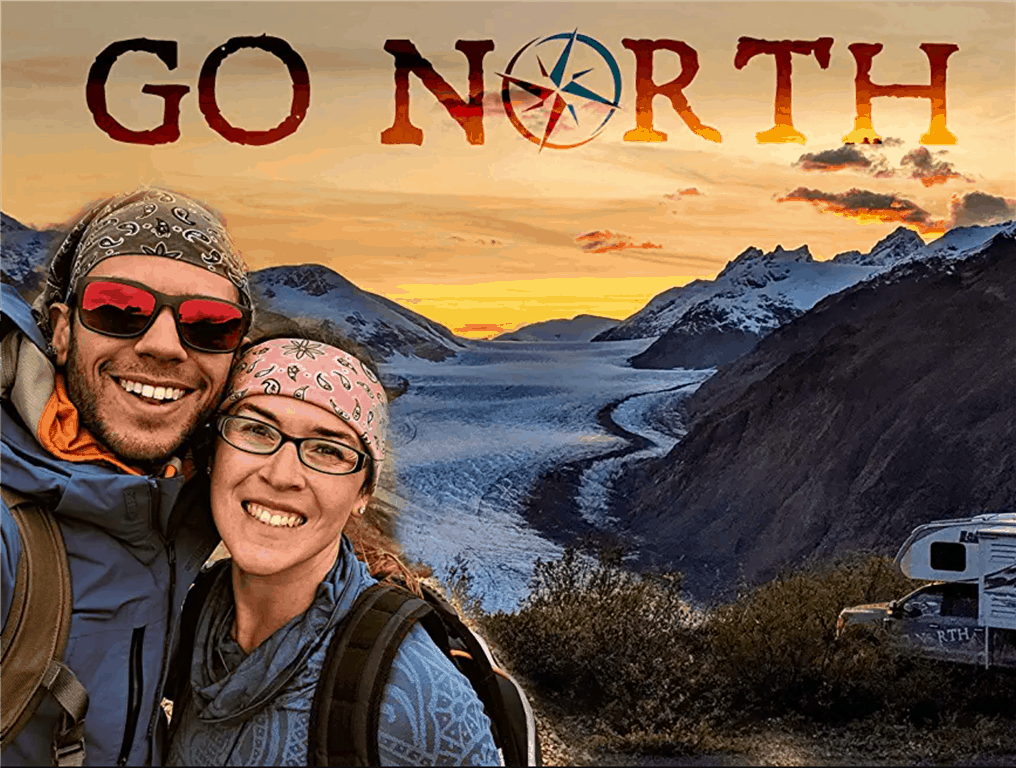 "Go North" image featuring Tom and Cait