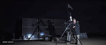 GeoAstro RV setup of telescopes at night.