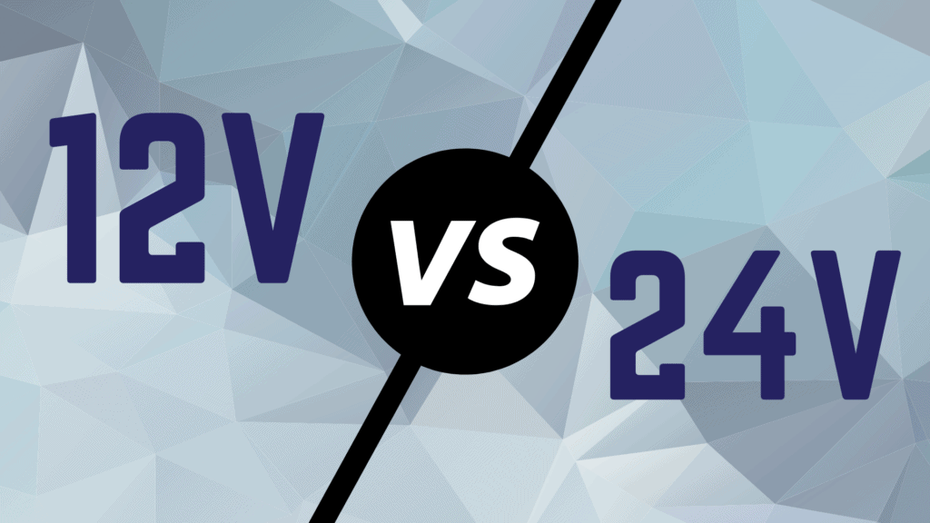 12V vs 24V graphic