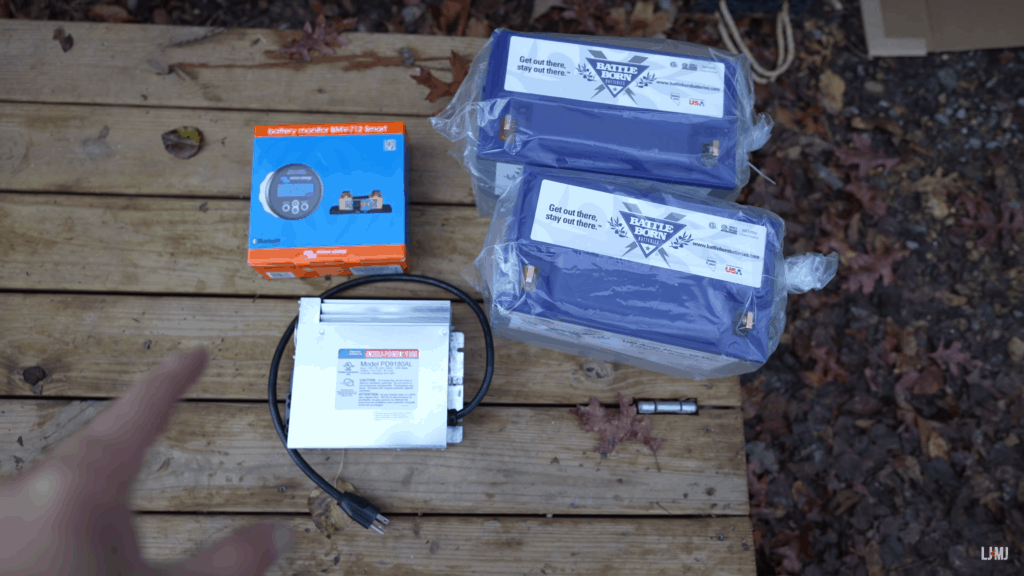 Less Junk More Journey's lithium battery installation components