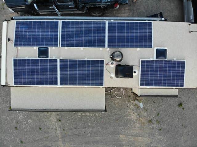 RV solar panels can be preinstalled by the manufacturer.