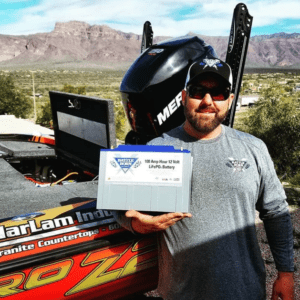 Professional Angler Matt Shura and his 100Ah 12V LiFePO4 Battery