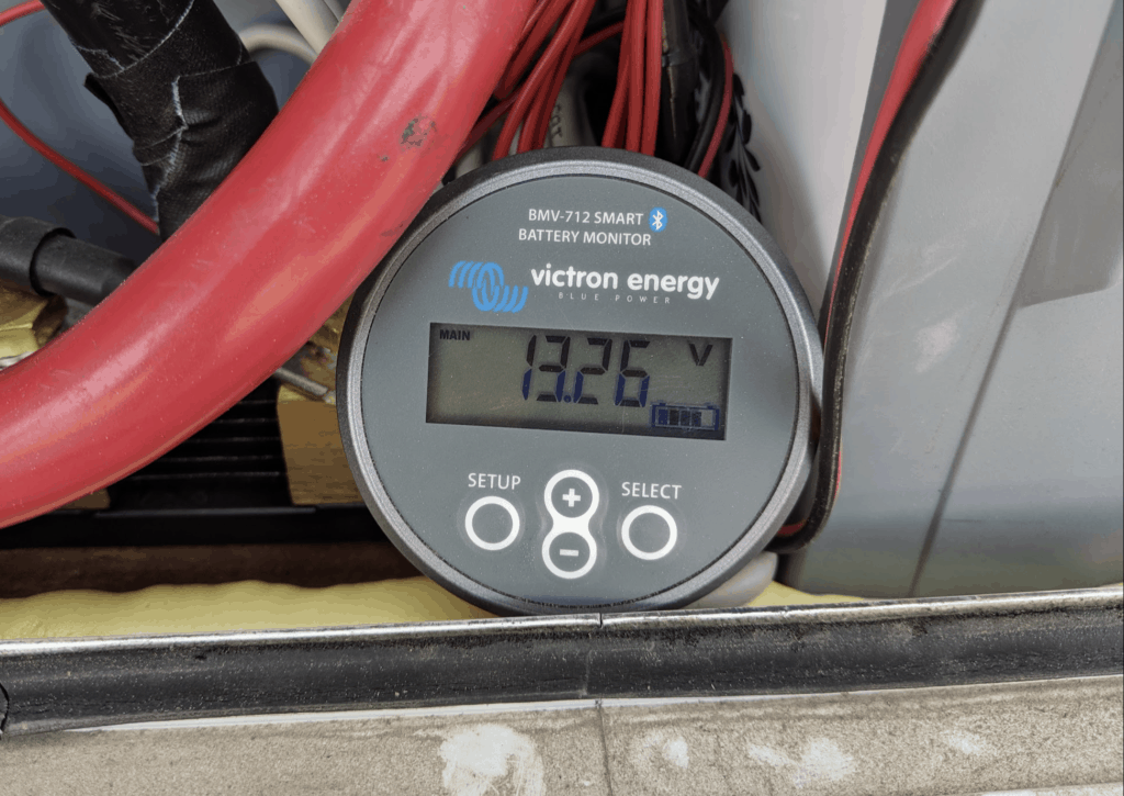 Victron Energy battery monitor in truck camper