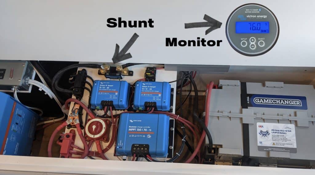 Shunt based battery monitor