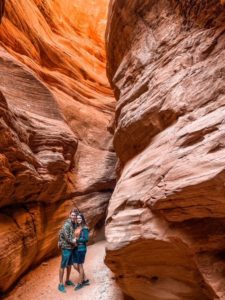 Janae and Tucker McCormick in Pee-A-Boo Slot Canyon