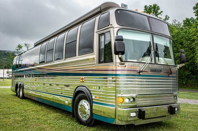 luxury Prevost RV exterior