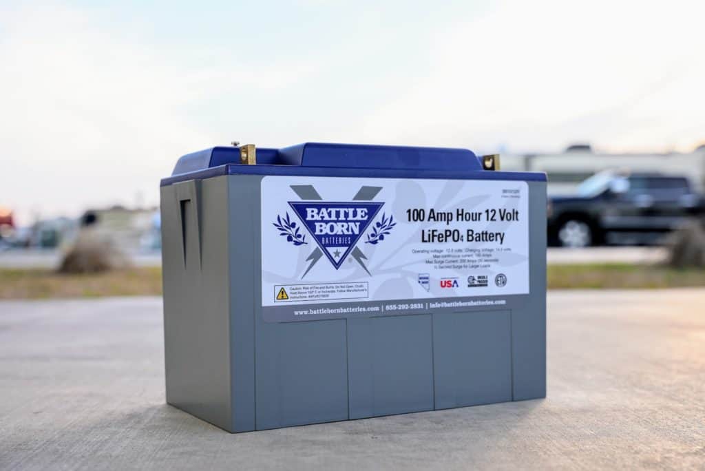 battle born 100 ah lithium battery for class c rv