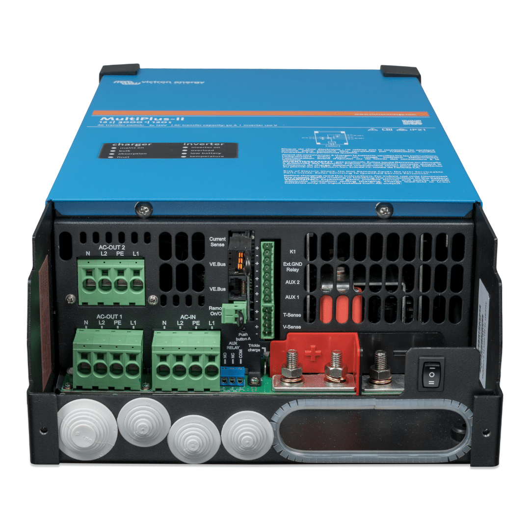 Victron Energy MultiPlus-II 2X 120V, 3000VA 12-Volt Pure Sine Wave Inverter  and 120 amp Battery Charger