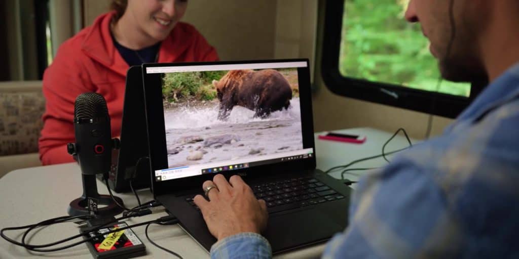 mortons on the move remote working in their RV