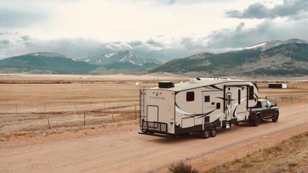 finding free camping with fifth wheel rv