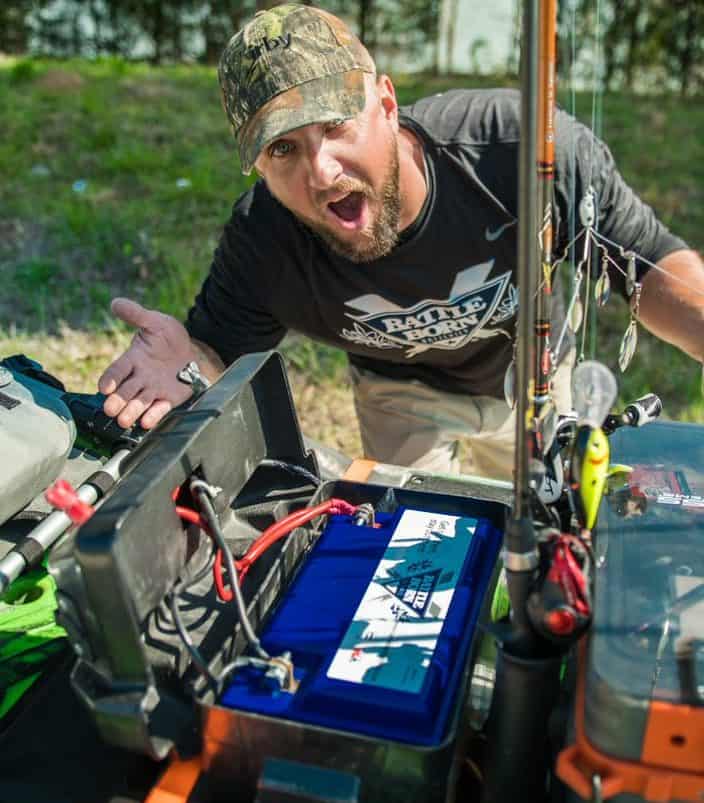 small town bassin lithium kayak trolling motor battery