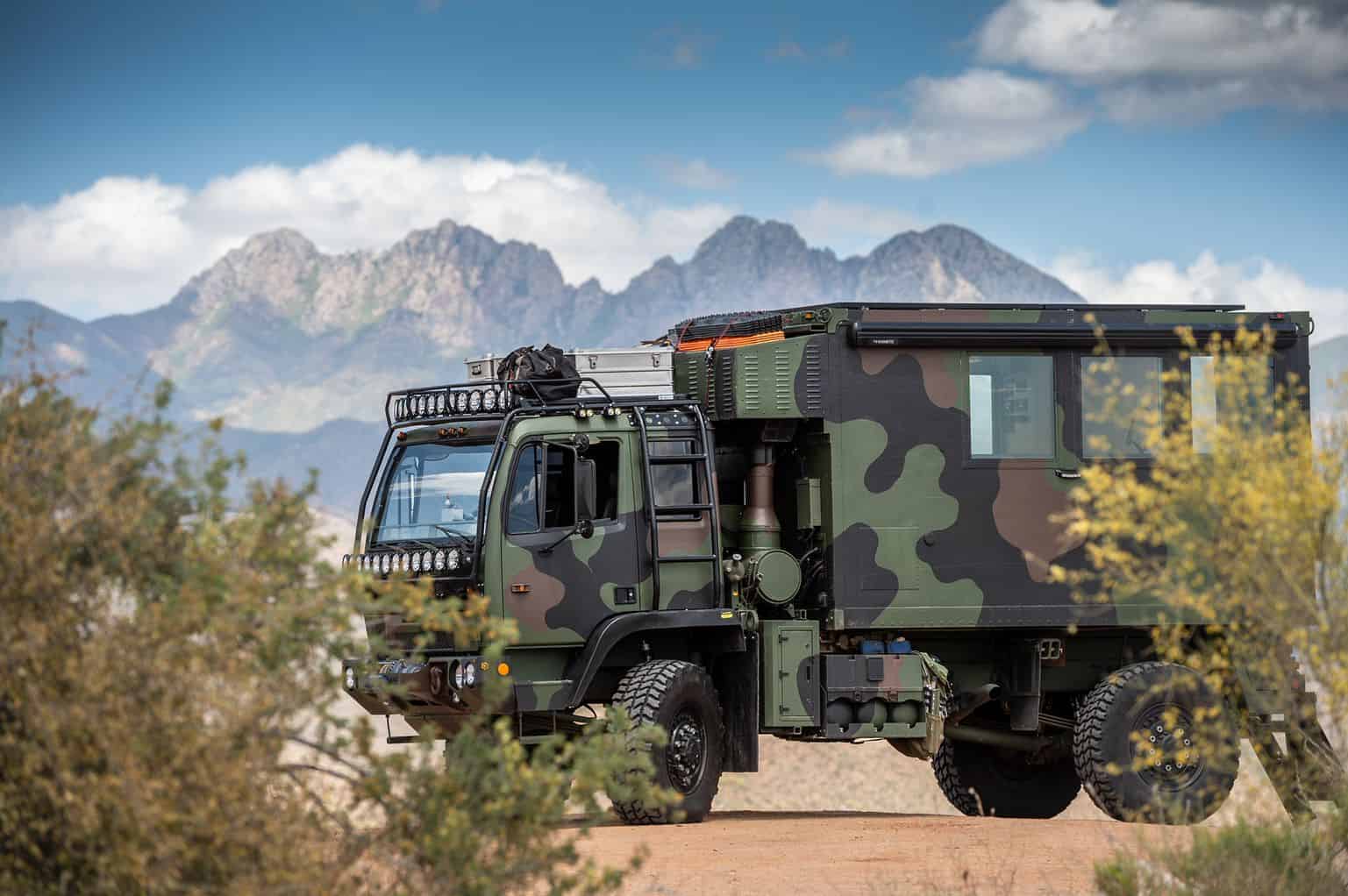 adventure driven overland camper with a overland battery system