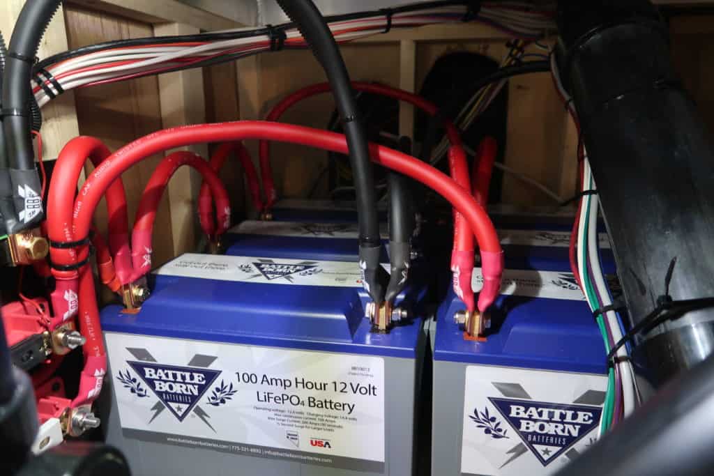 battle born lithium batteries installed in getaway couple RV