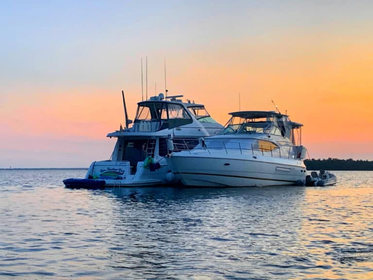 HAD and LS on Anchor in Sunset