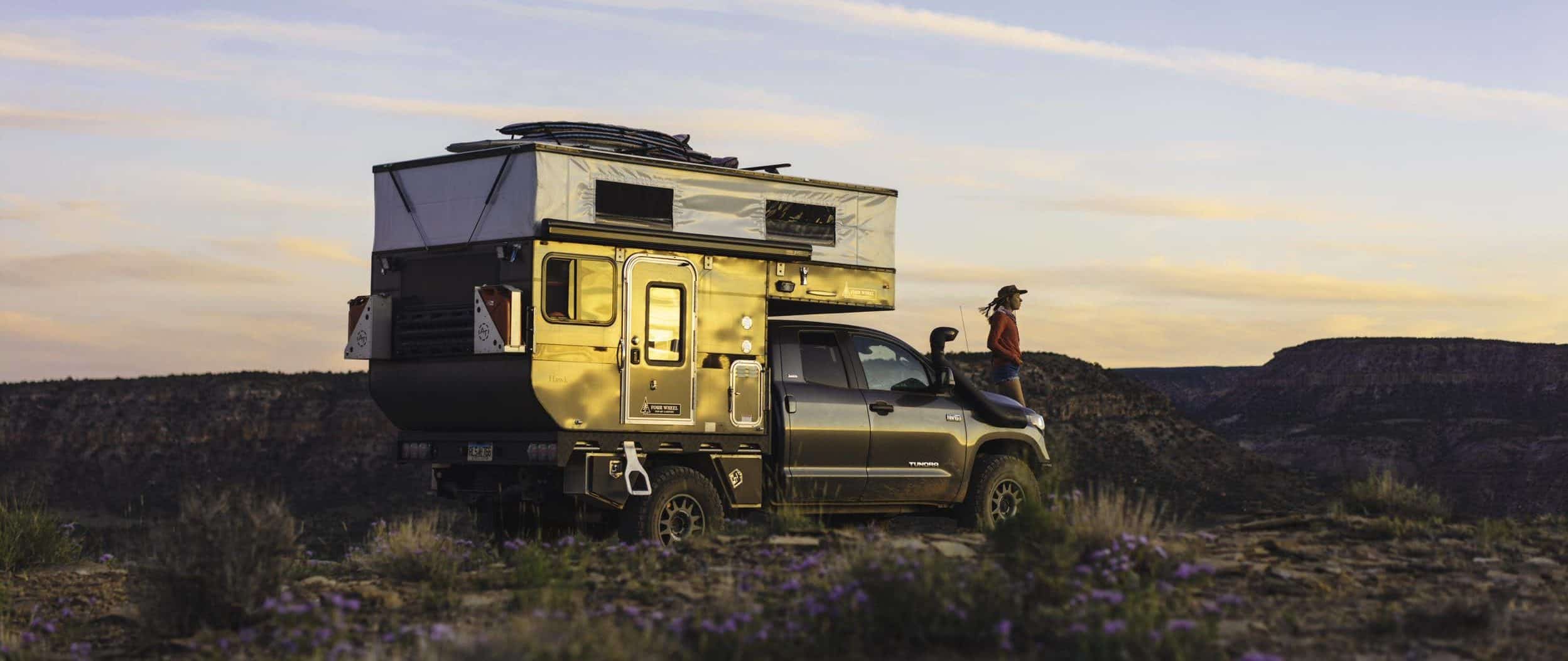 Bound for nowhere overland truck camper popup