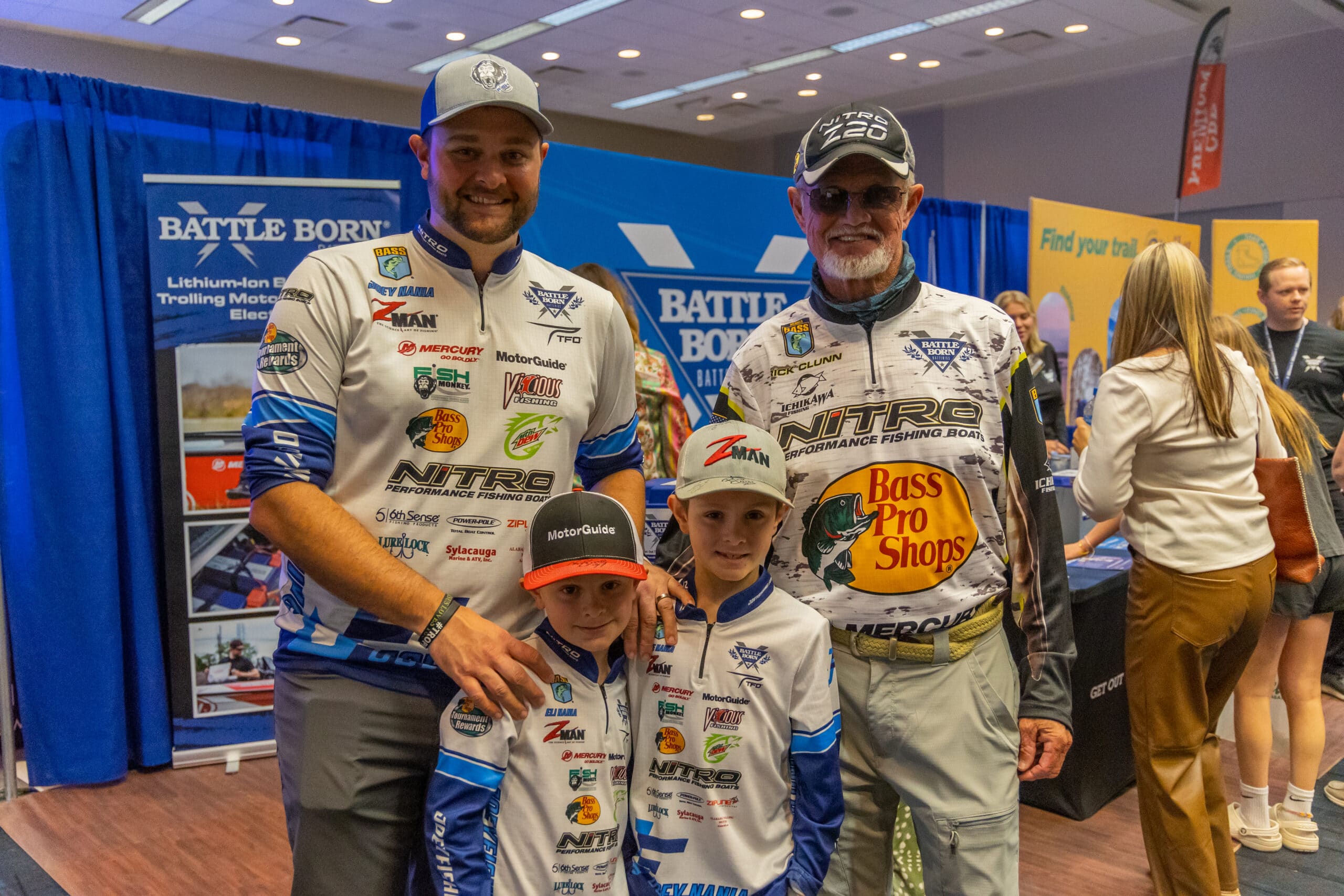 Professional Anglers Joey Nania and Rick Clunn at the Bassmaster Classic