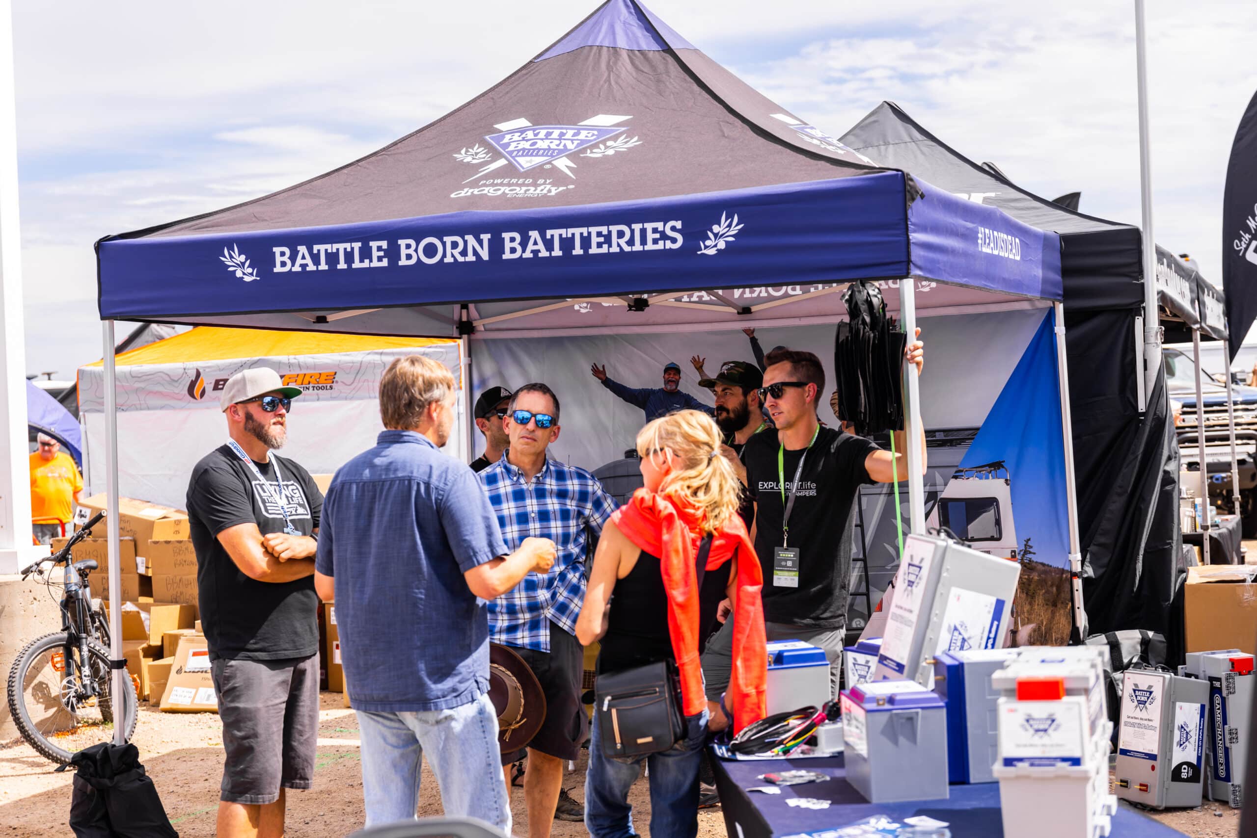 Battle Born Batteries Booth at Overland Expo