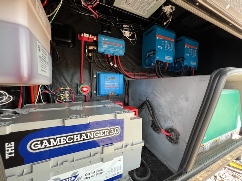 Customer's Battle Born Batteries install with Victron Energy components
