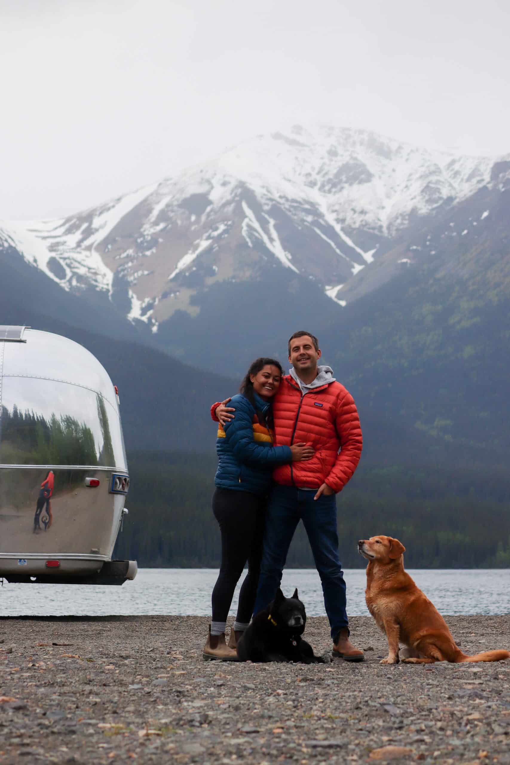 Slow Car Fast Home Family with Airstream in Alaska