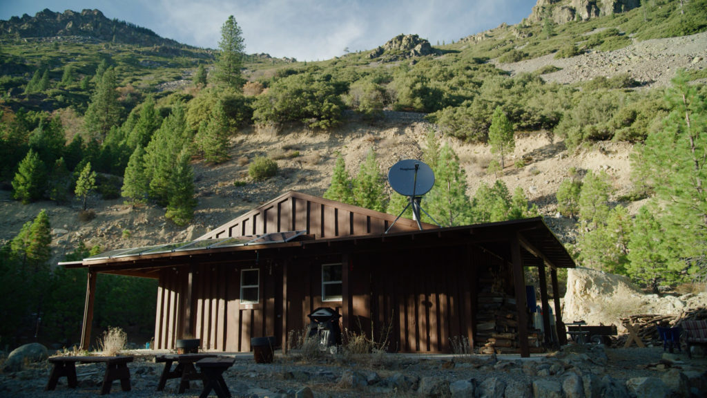 Wooden cabin in the mountains