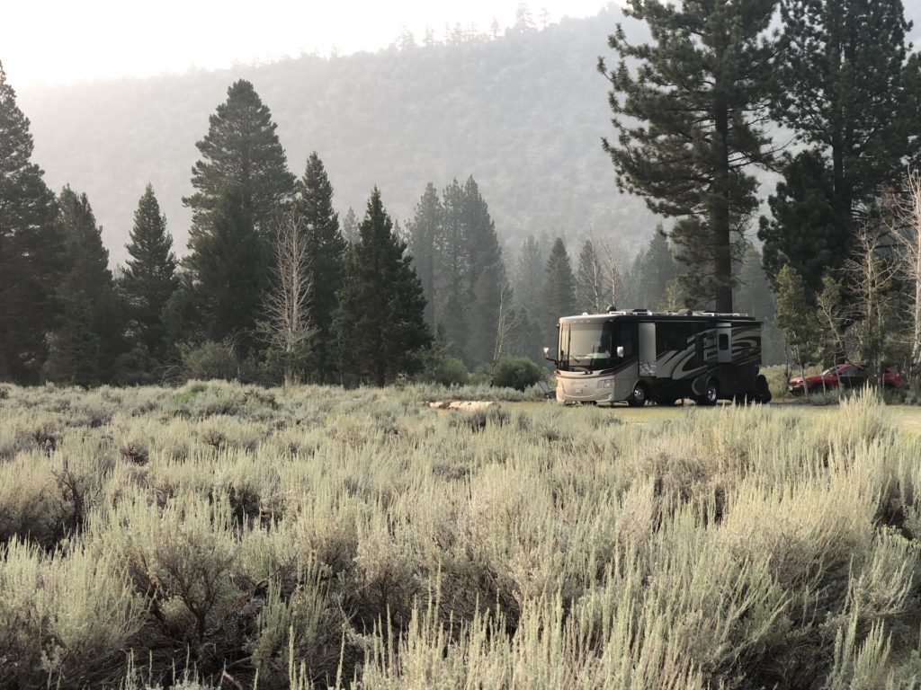 you me and the rv motorhome boondocking in the mountains