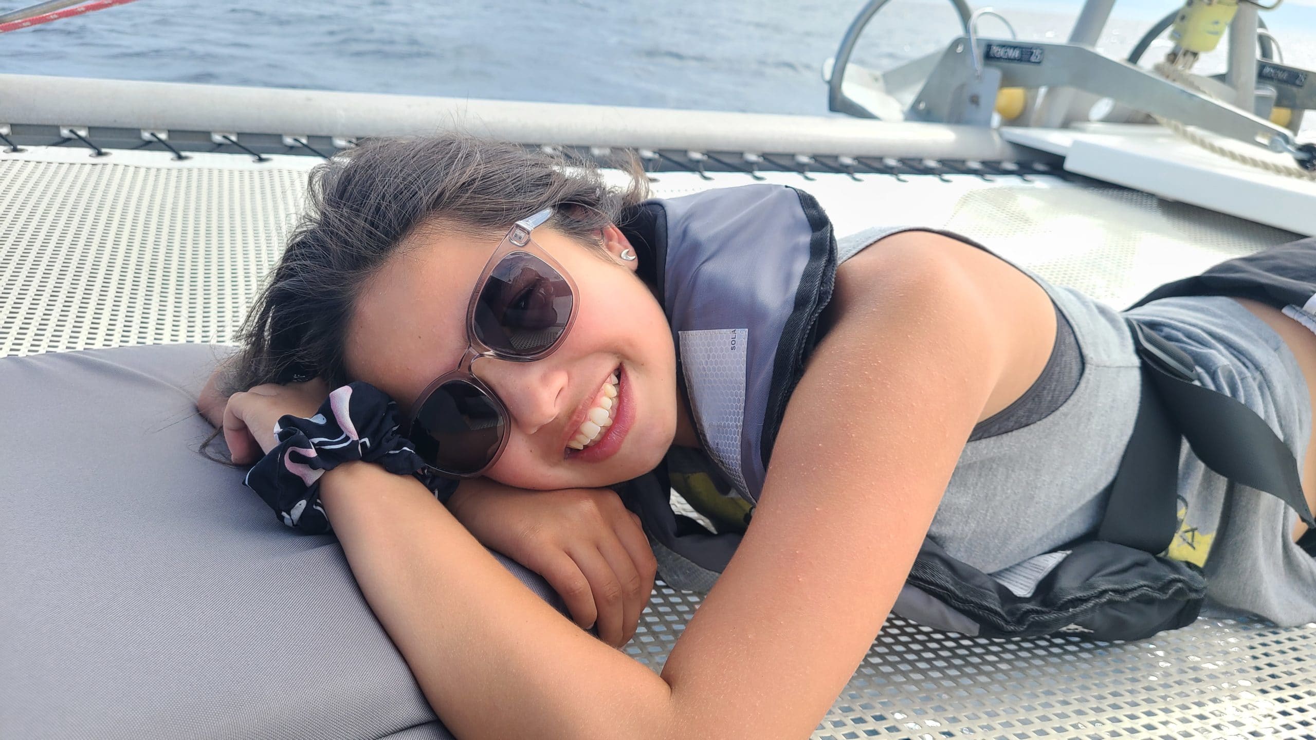 Emma on the Onboard Lifestyle Sailboat