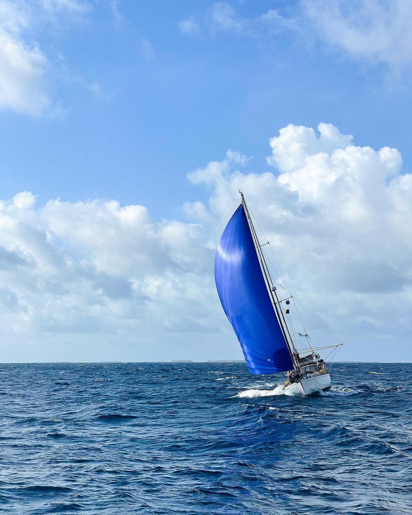 Calico Skies Sailboat in the Ocean Sailing