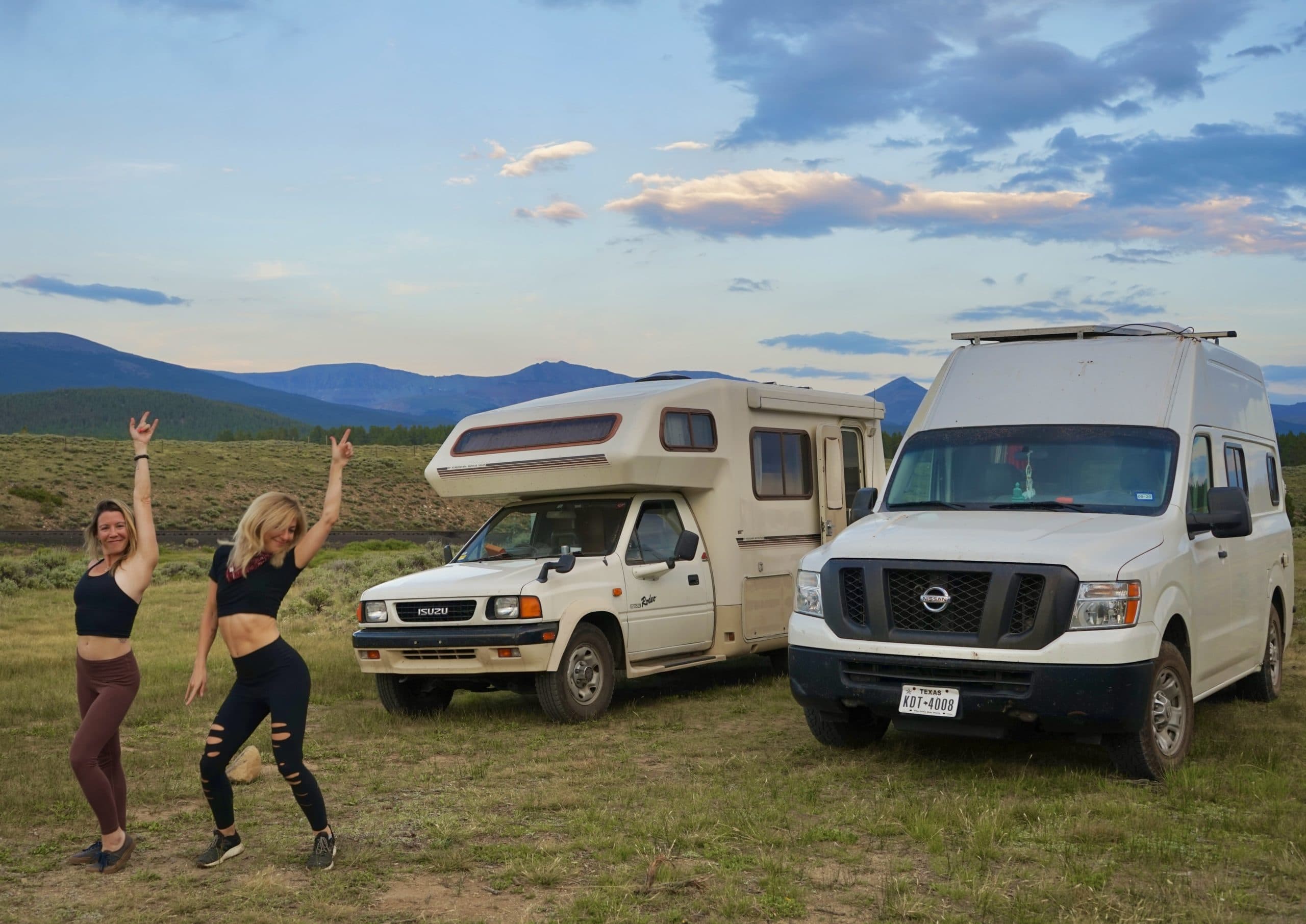 Lisa Jacobs with Her Camper Van