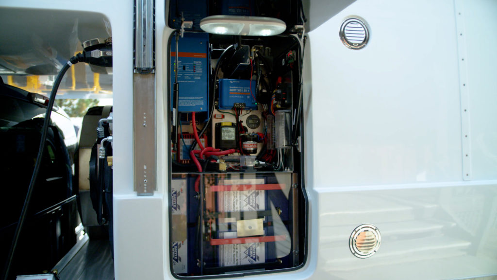 Victron MPPT 100/50 charge controller installed in Nimbl truck camper