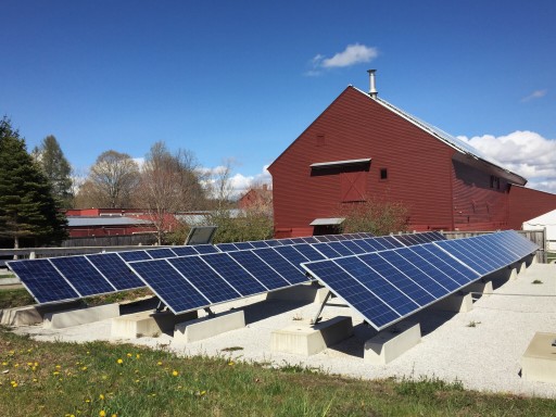 solar panels at a farm