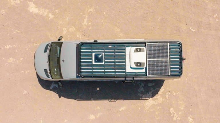 solar panels on van