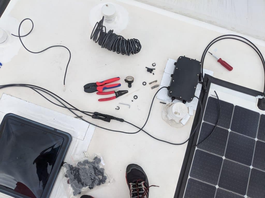 installing a solar rooftop combiner box