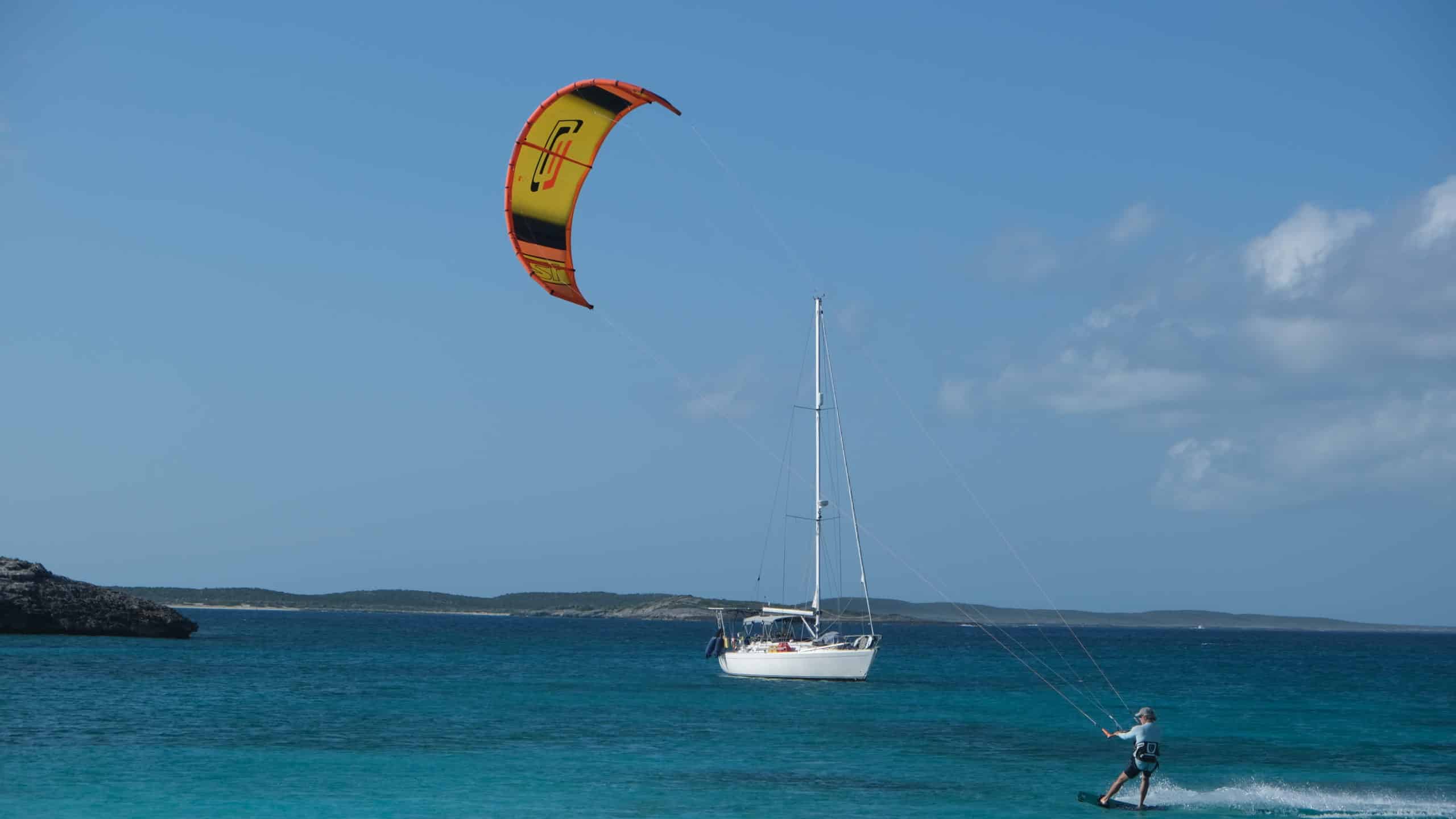 Sailing Swift Kite Boarding in the Bahamas