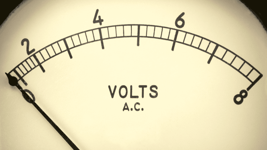 volt meter at 0