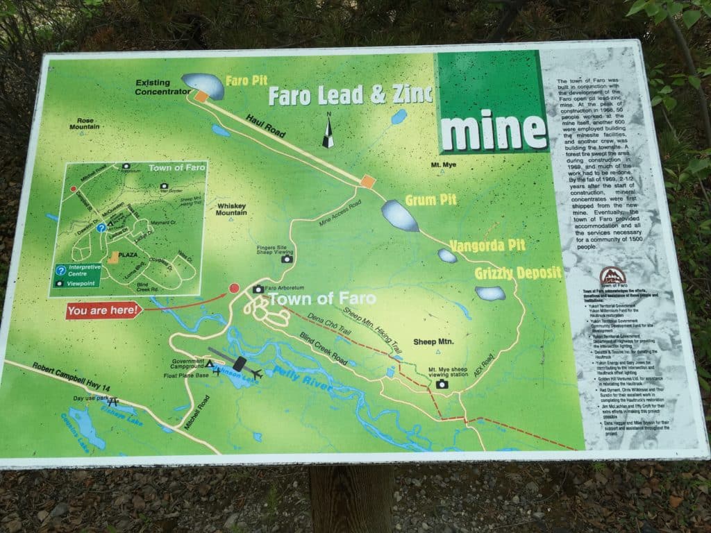 Lead Mine map Sign