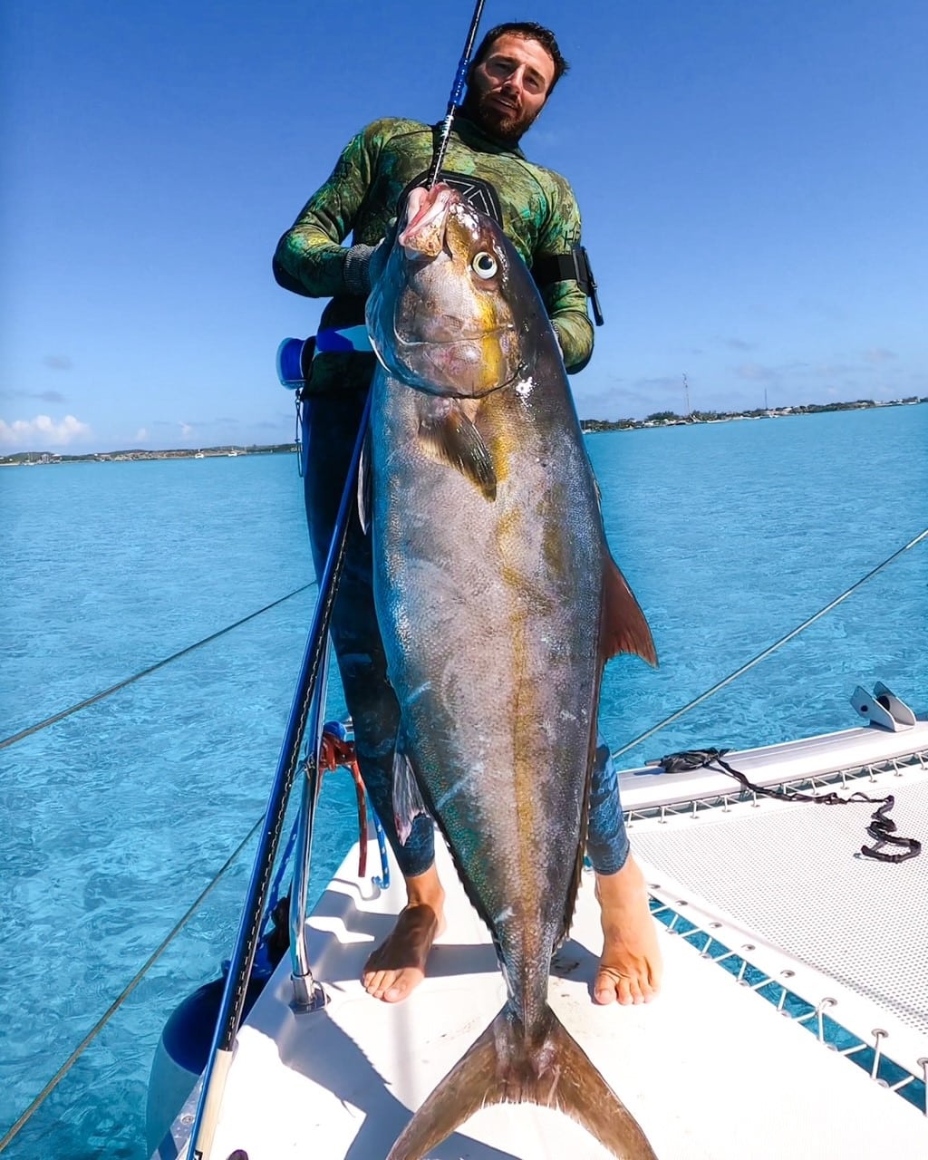 Raf Echemendia with a giant tuna