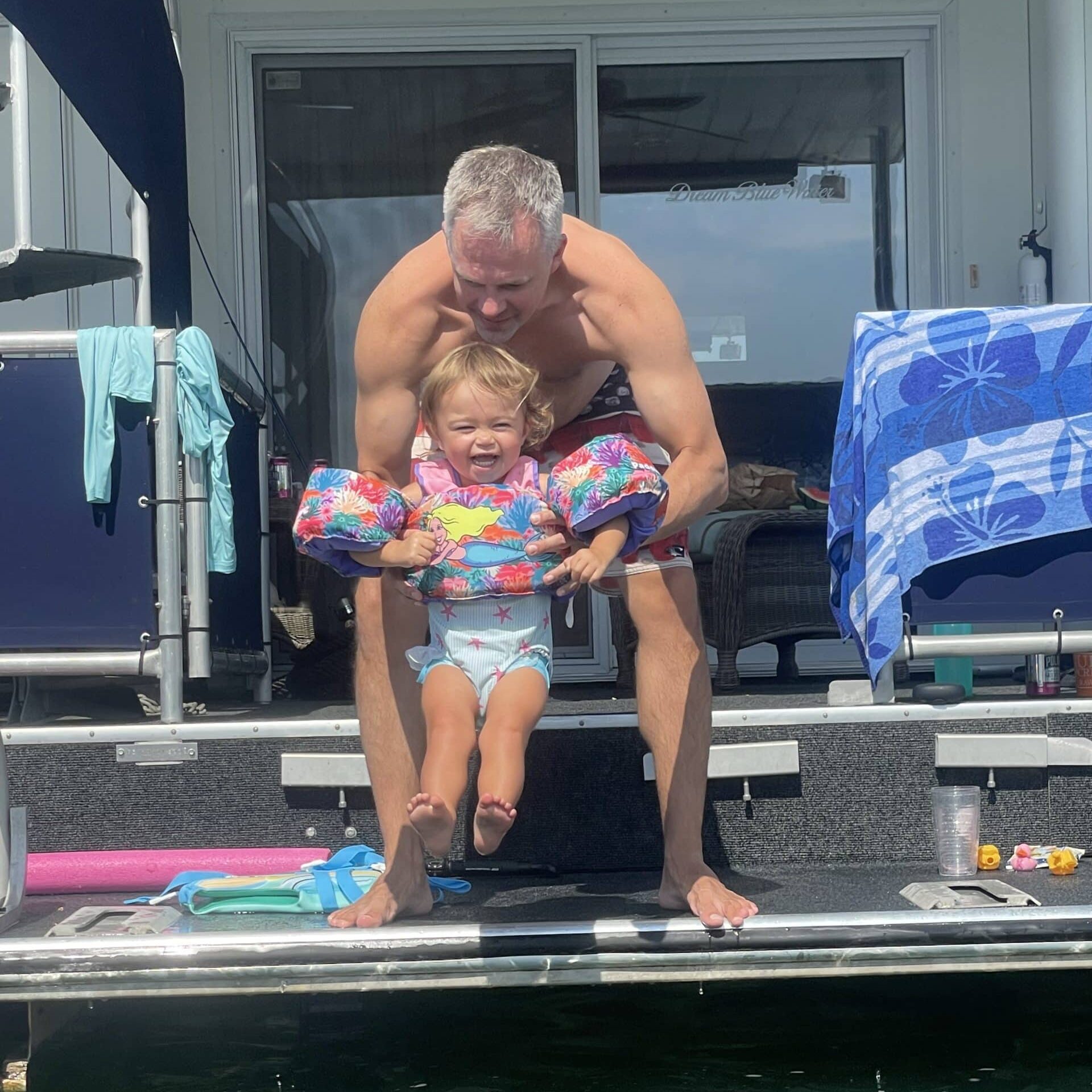 Deep Houseboat Life Trey Kitchens and Daughter Clare