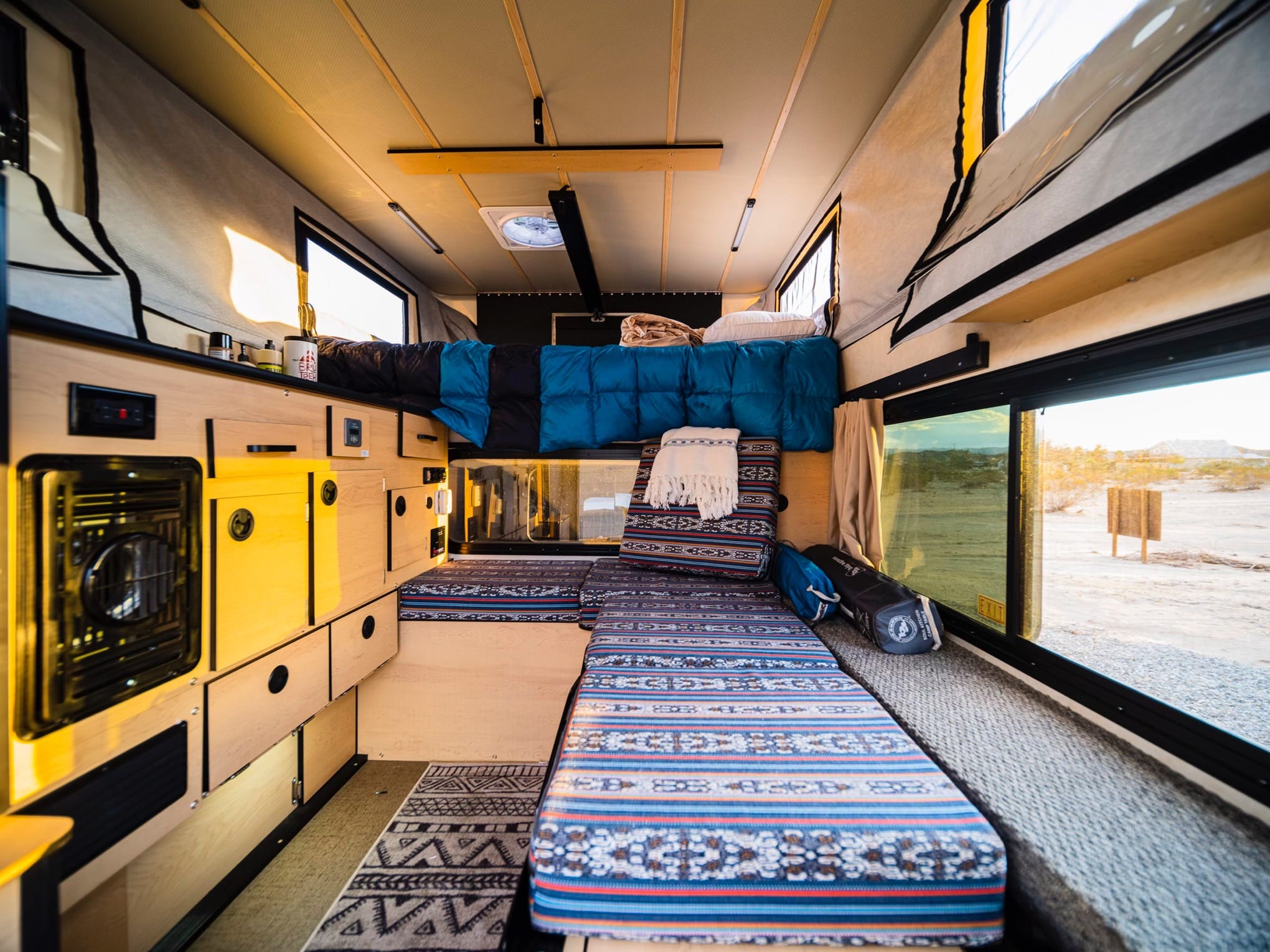 The Interior of Stuart Palley's Truck Camper