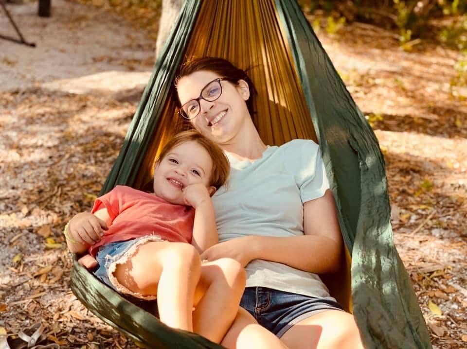 Mom and Daughter in a Hammock